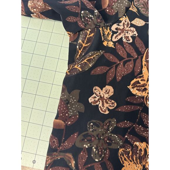 Blair Women's Large Petite Vintage Zip Up Floral Relaxed Fit Lightweight Jacket - Picture 8 of 9